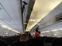 DSC01864 AirAsiaさん、今日も視界が悪くなるくらいに冷気全開大サービス。