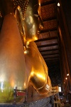 IMG 0351  出たー！！巨大な寝大仏様。ワットポーというお寺です。男の広角レンズでも全然収まりきりませんナ。