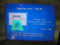 DSC02183 あれれ、先日チャージしたときよりも金額が増えているような・・・。